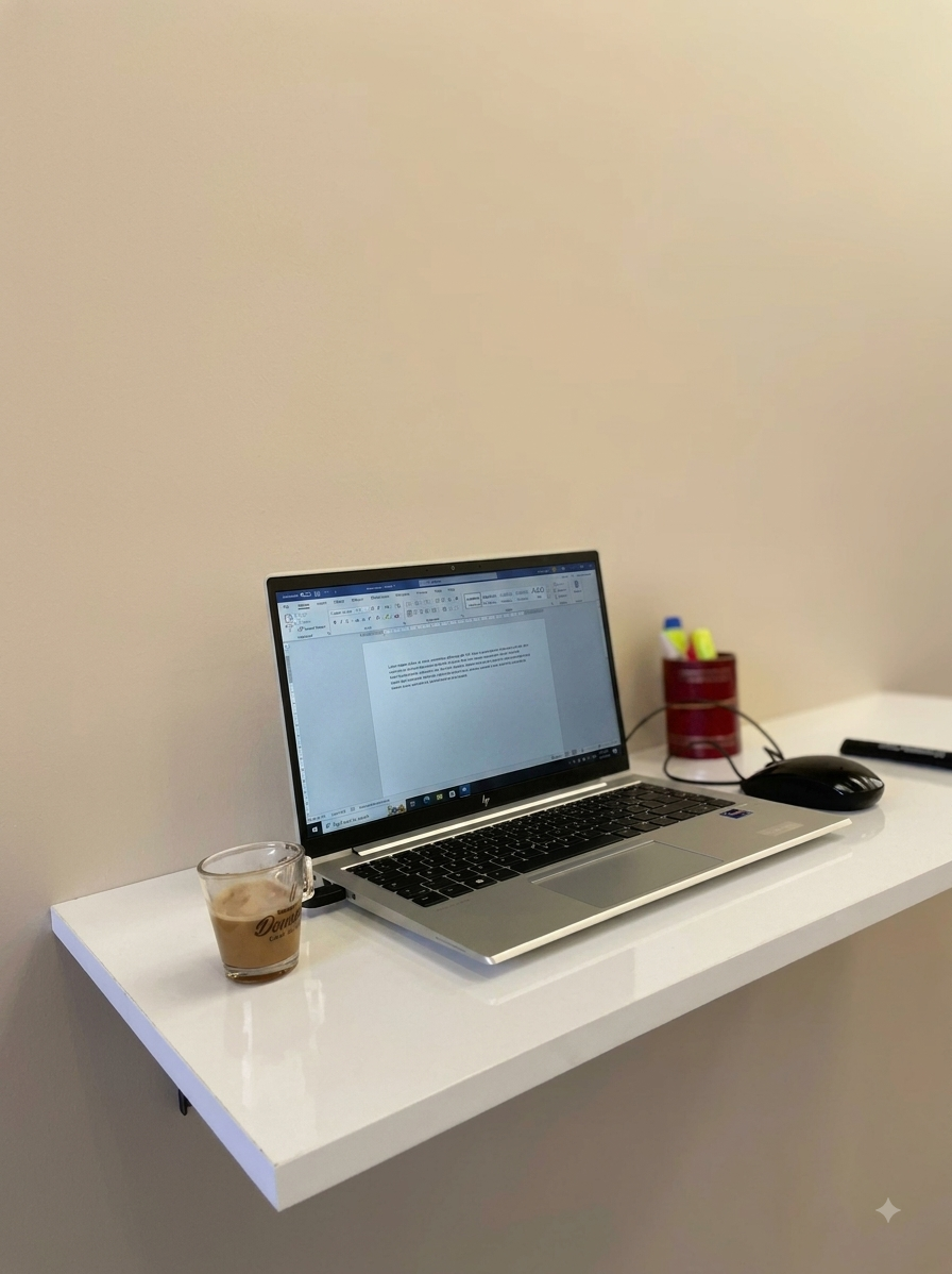 مكتب حائطي قابل للطي